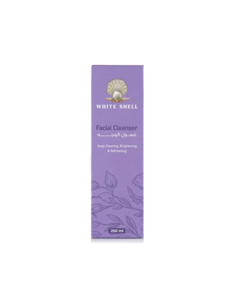 White Shell Deep Cleansing & Moisturizing Face Wash – 250ml - Image 4
